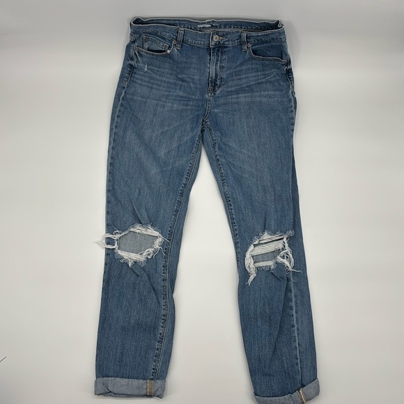 Old Navy Boyfriend‎ Mid-Rise Distressed Stella Jean size 6 - Picture 1 of 7